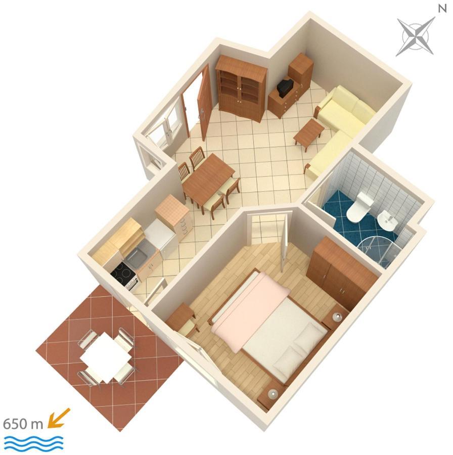 Apartments And Rooms With Parking Space Krk - 5294 Крк Екстер'єр фото